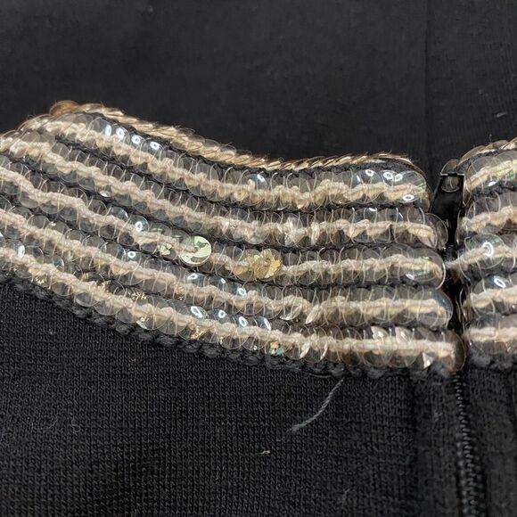 The Collection Women's Black gold sequin vintage 60s jumpsuit short sleeves - Picture 6 of 7